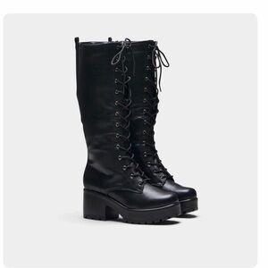 Koi Footwear Sektor chunky knee high boots